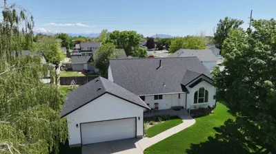 Aerial view of the house Photo