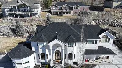 Aerial view of the house Photo